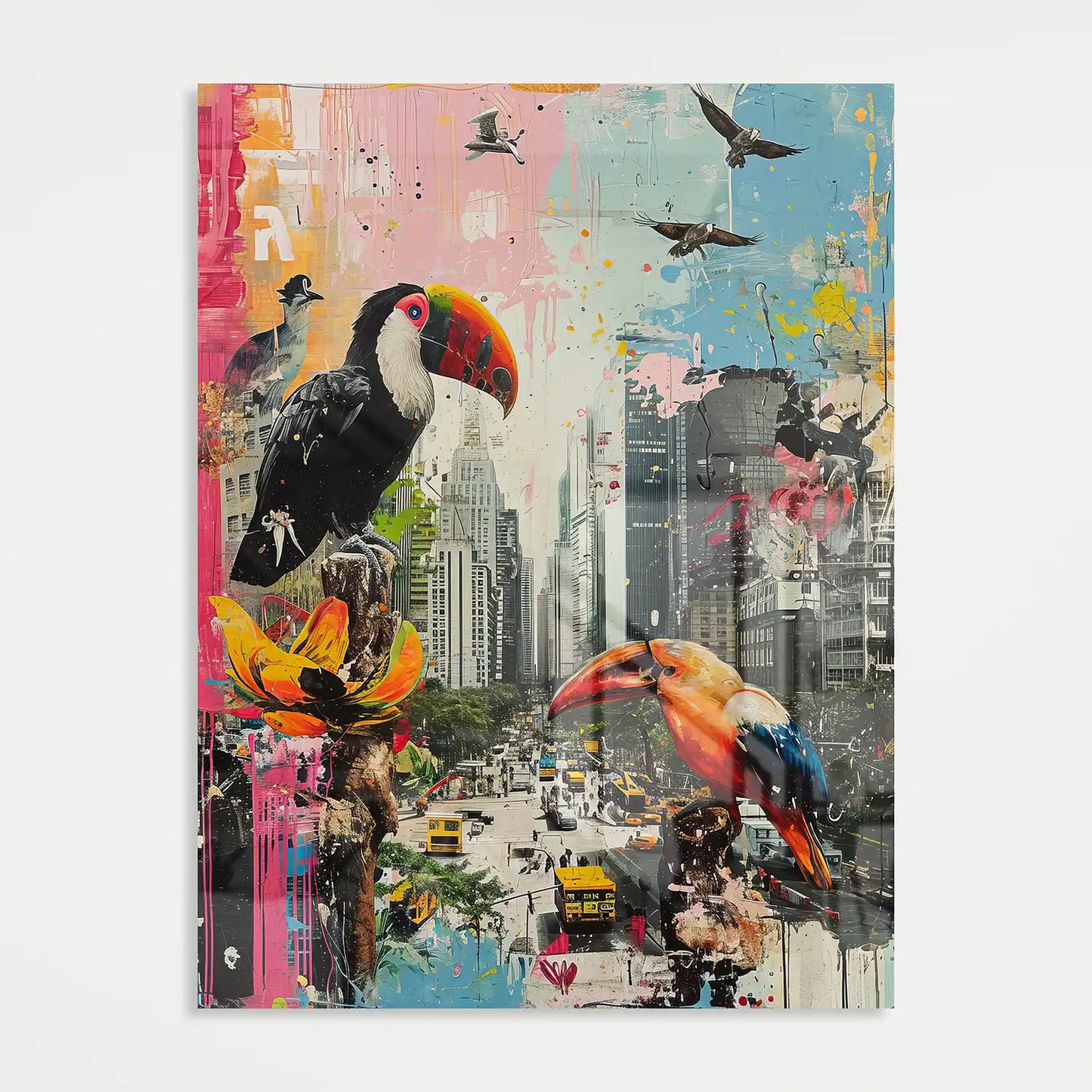 Birds In The City - Acrylglas