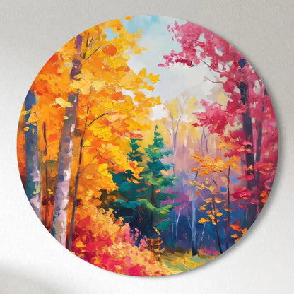 Colorful Forest Round