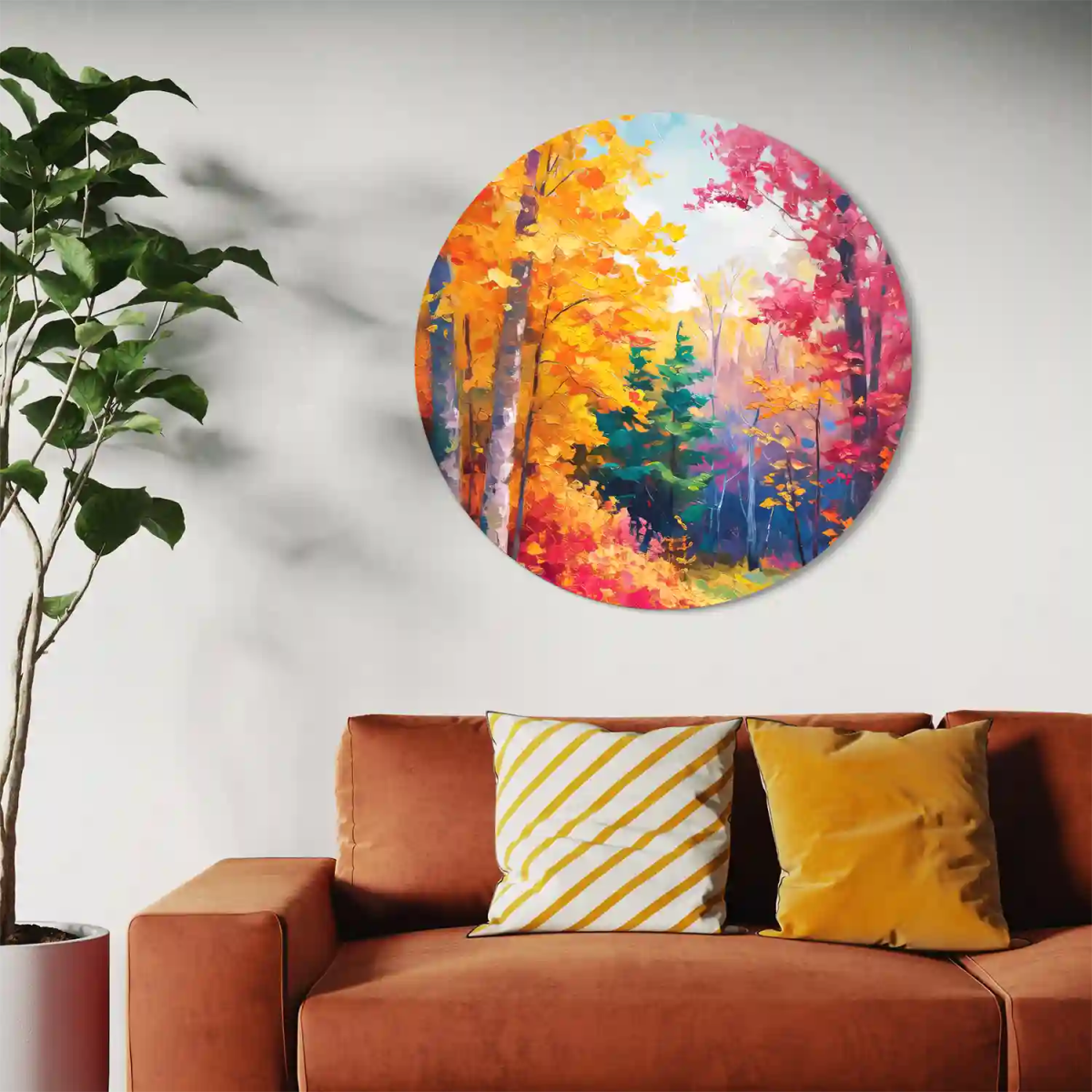 Colorful Forest Round