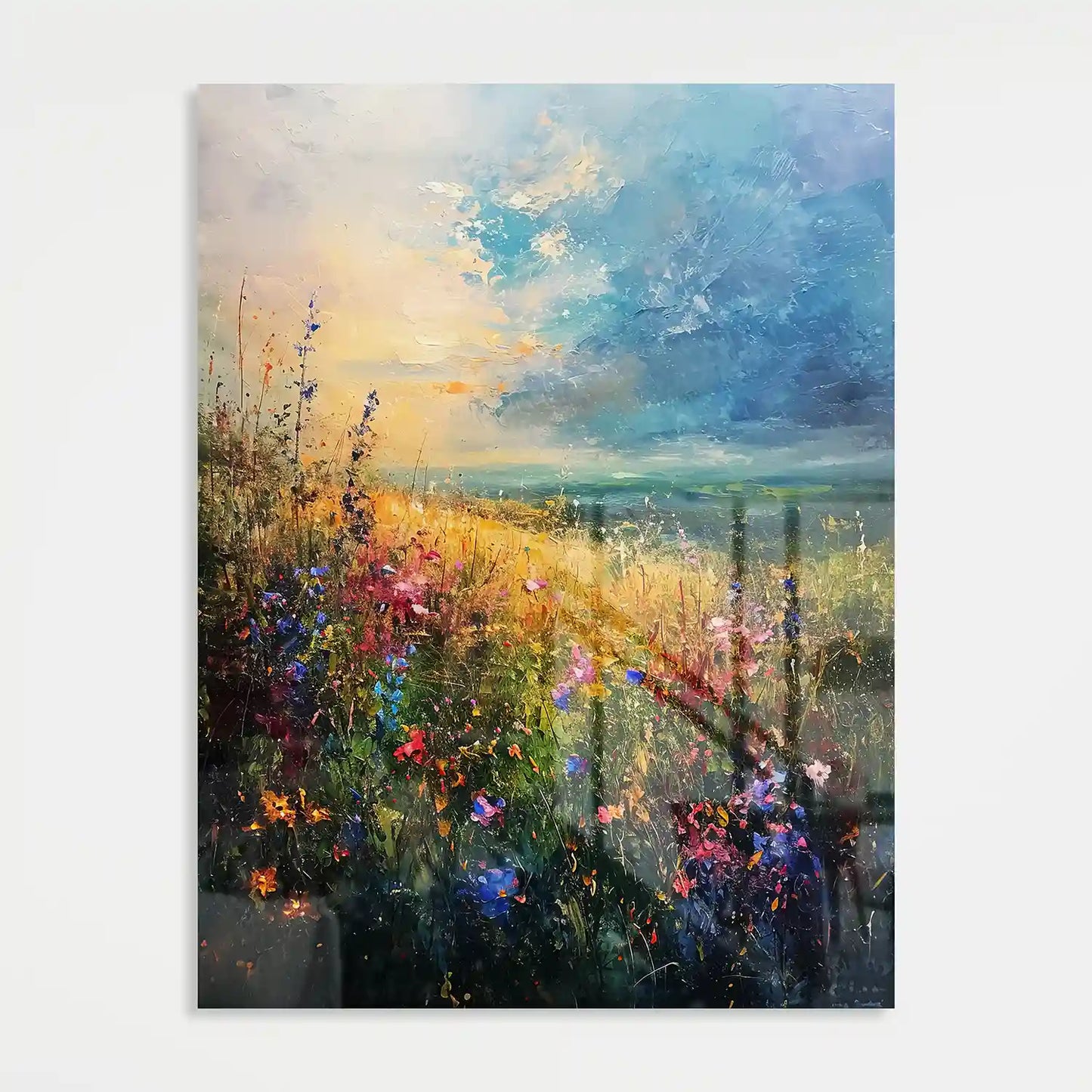 Field Full Of Flowers - Acrylglas