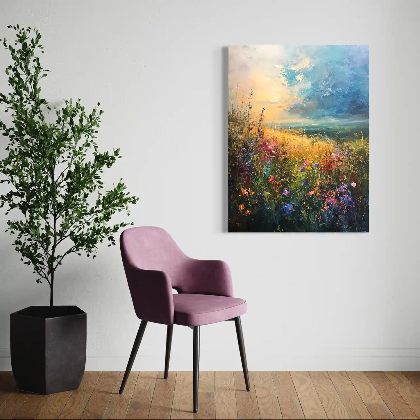 Field Full Of Flowers - Acrylglas