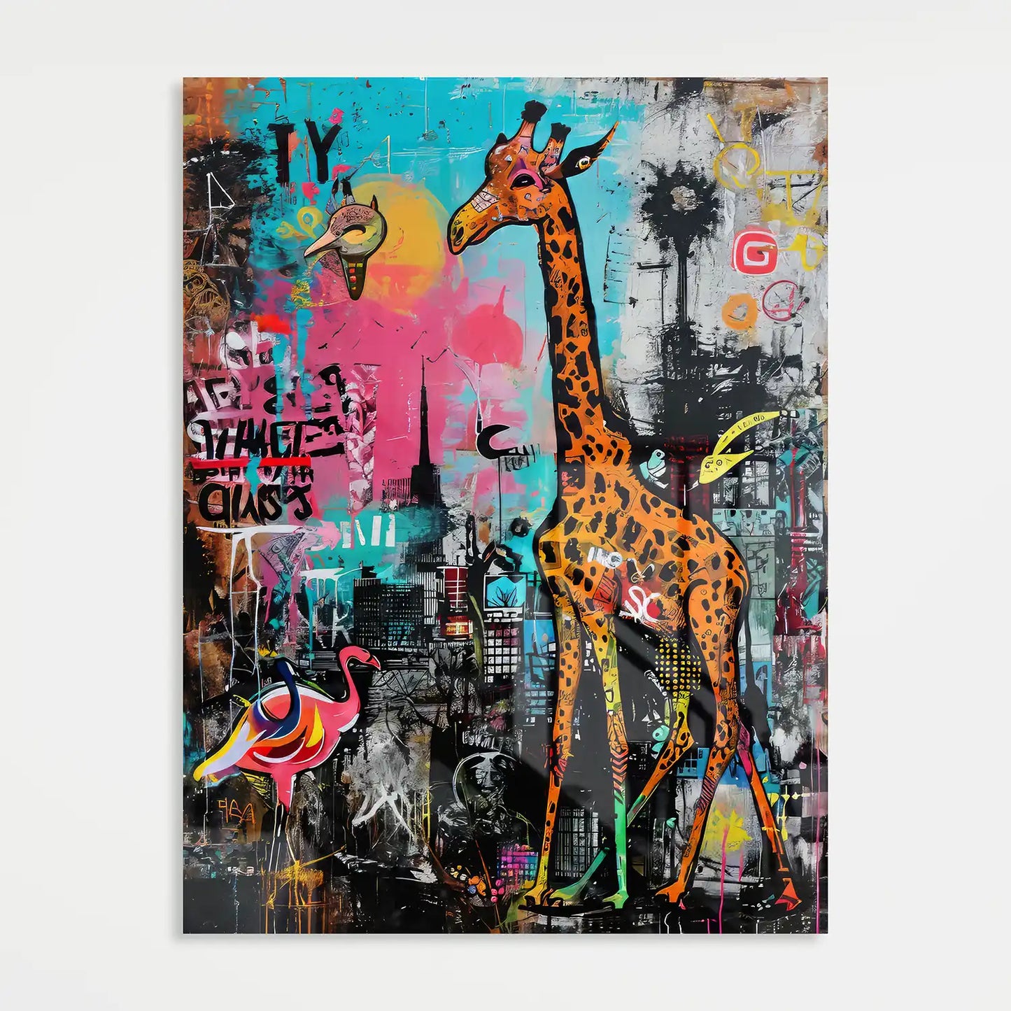 Giraffe In The City No1 - Acrylglas