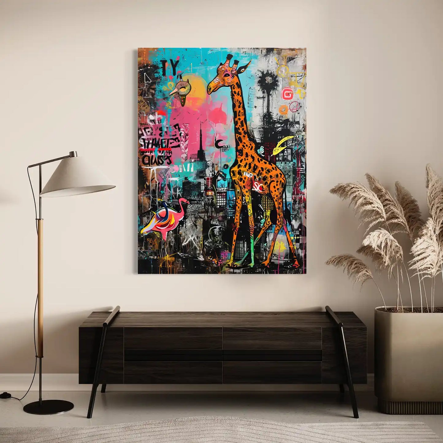 Giraffe In The City No1 - Acrylglas