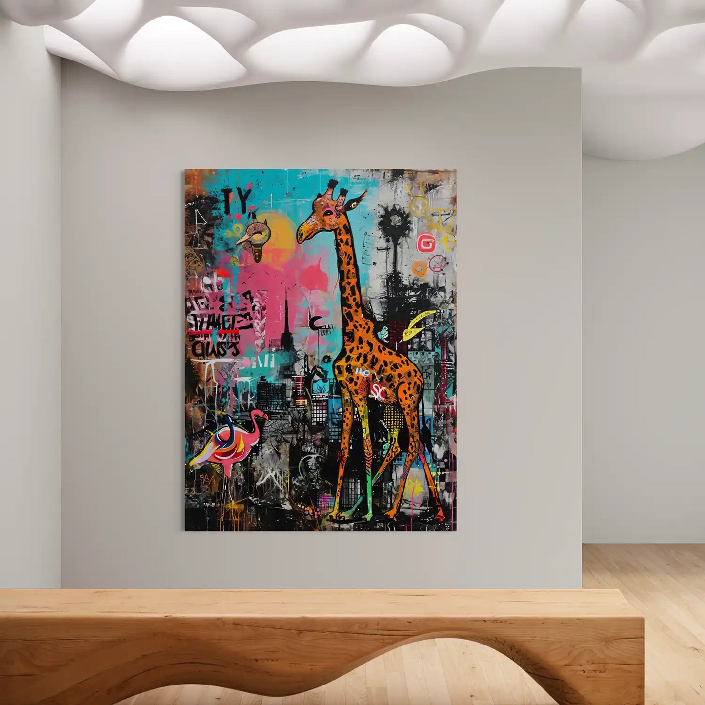 Giraffe In The City No1 - Acrylglas