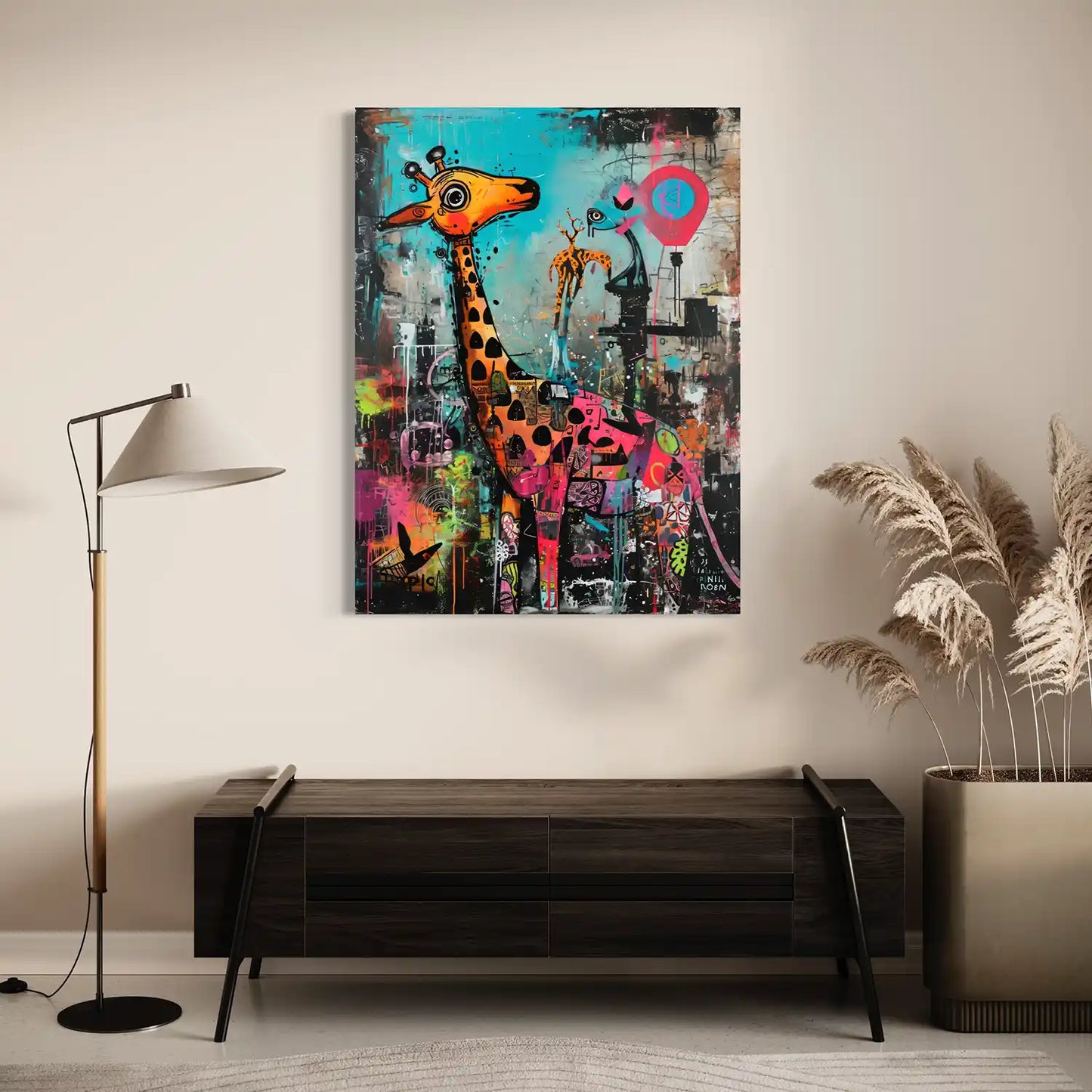 Giraffe In The City No2 - Acrylglas