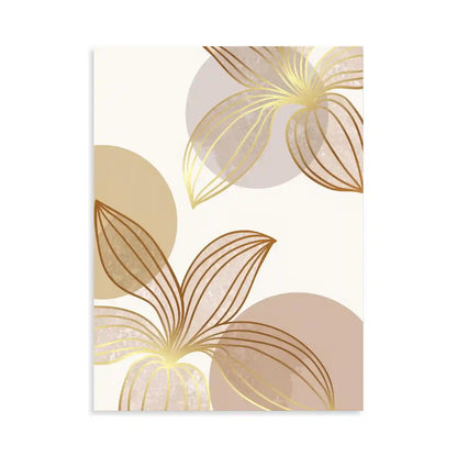 Graphic Golden Flower