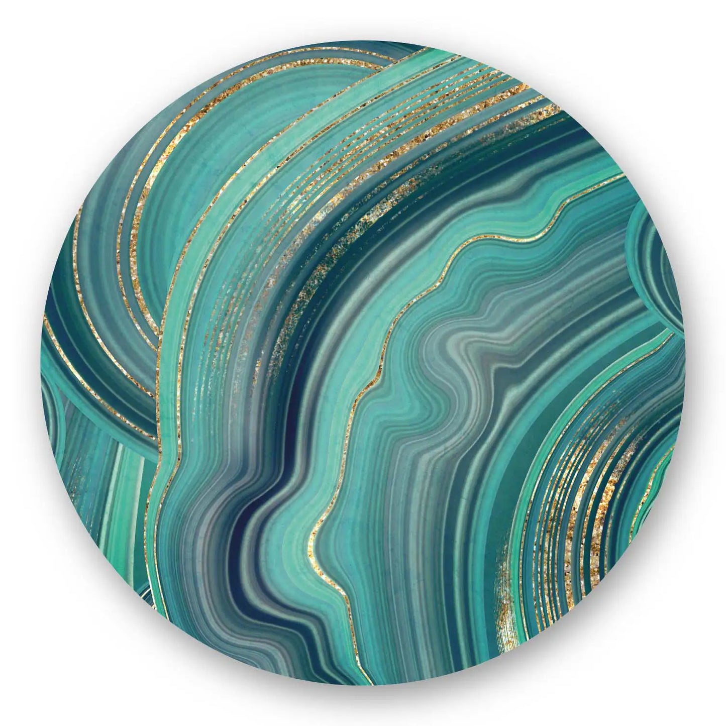 Green Malachite Round