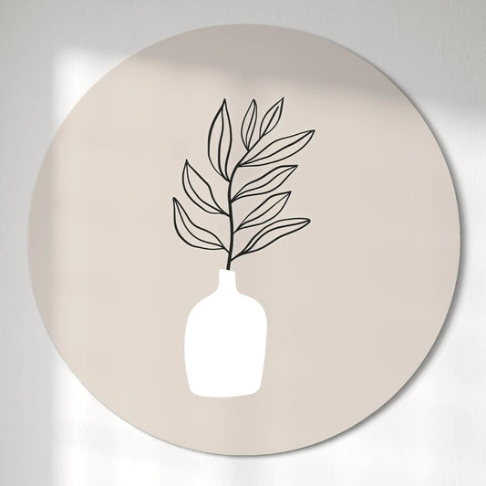 Minimal Shaped Vase Round