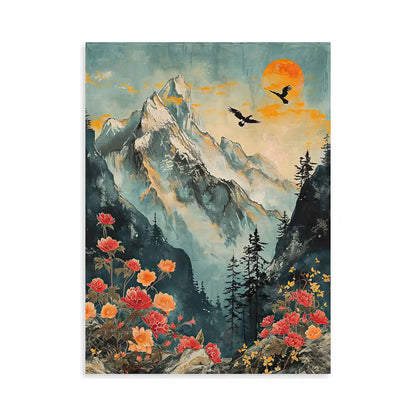 Mountain & Flowers