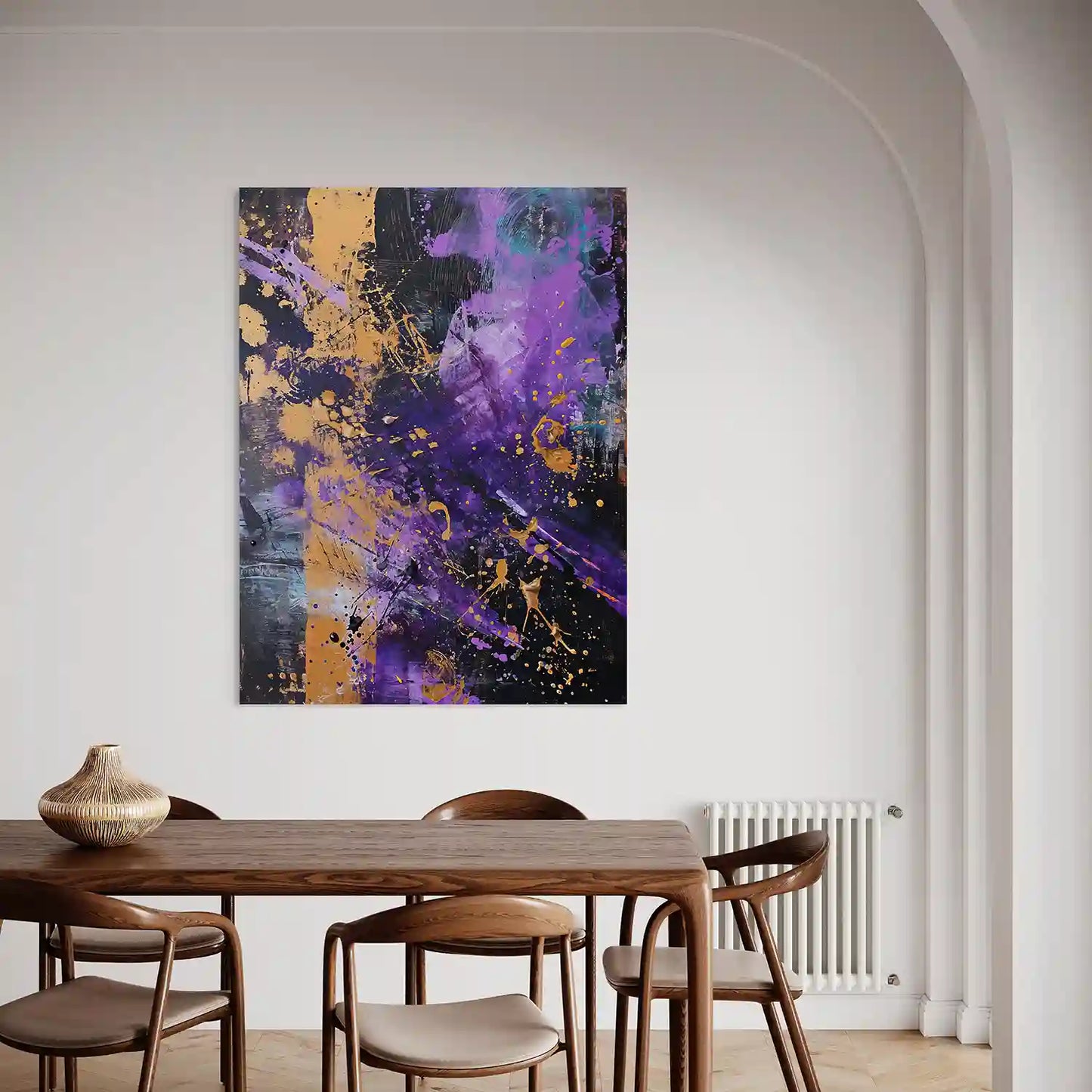 Purple & Gold Explosion - Acrylglas