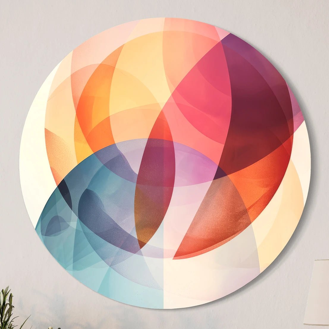 Pastel Round Shapes Round