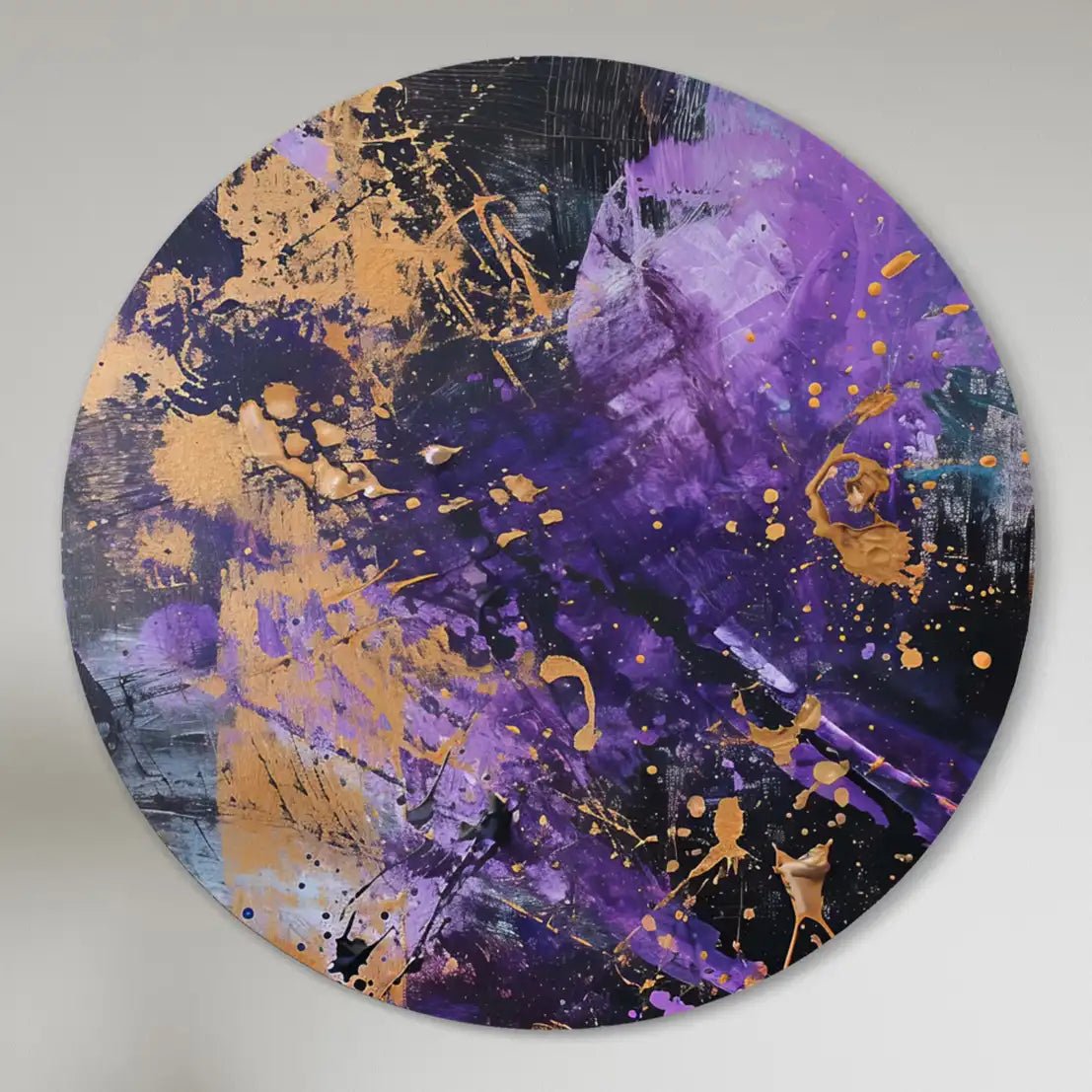 Purple & Gold Explosion Round