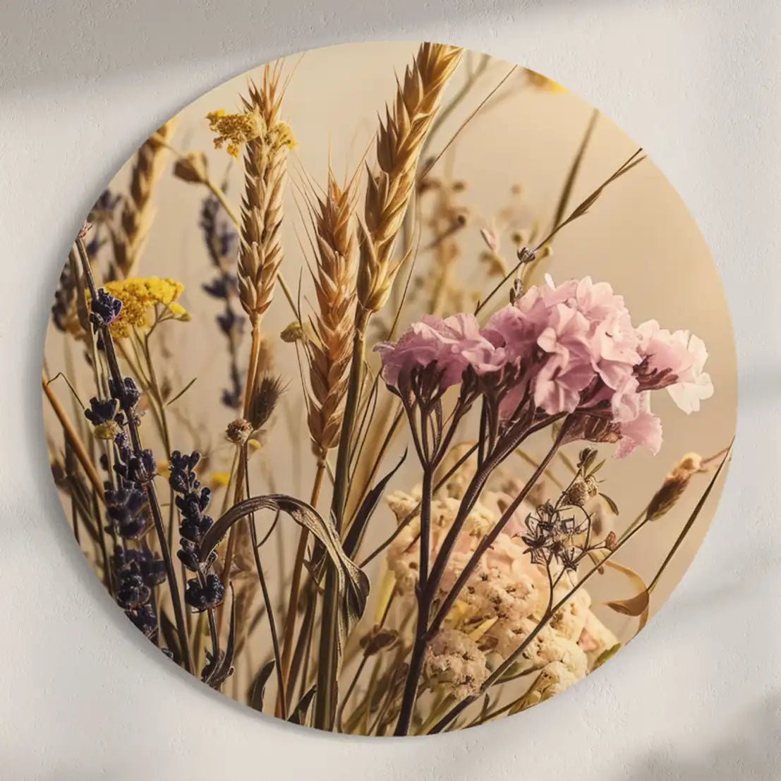 Serene Dried Flowers Round