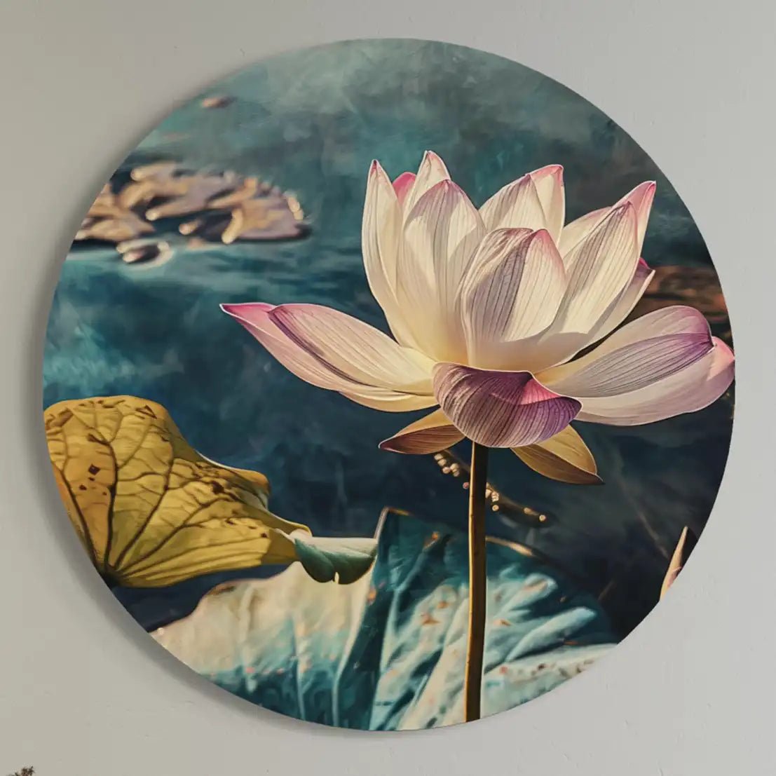 Soft Pink Lotus Round