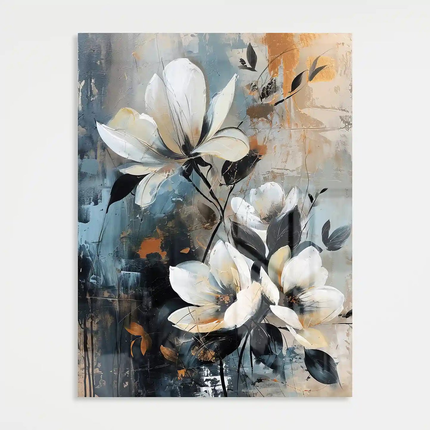 White Lotus Flowers - Acrylglas