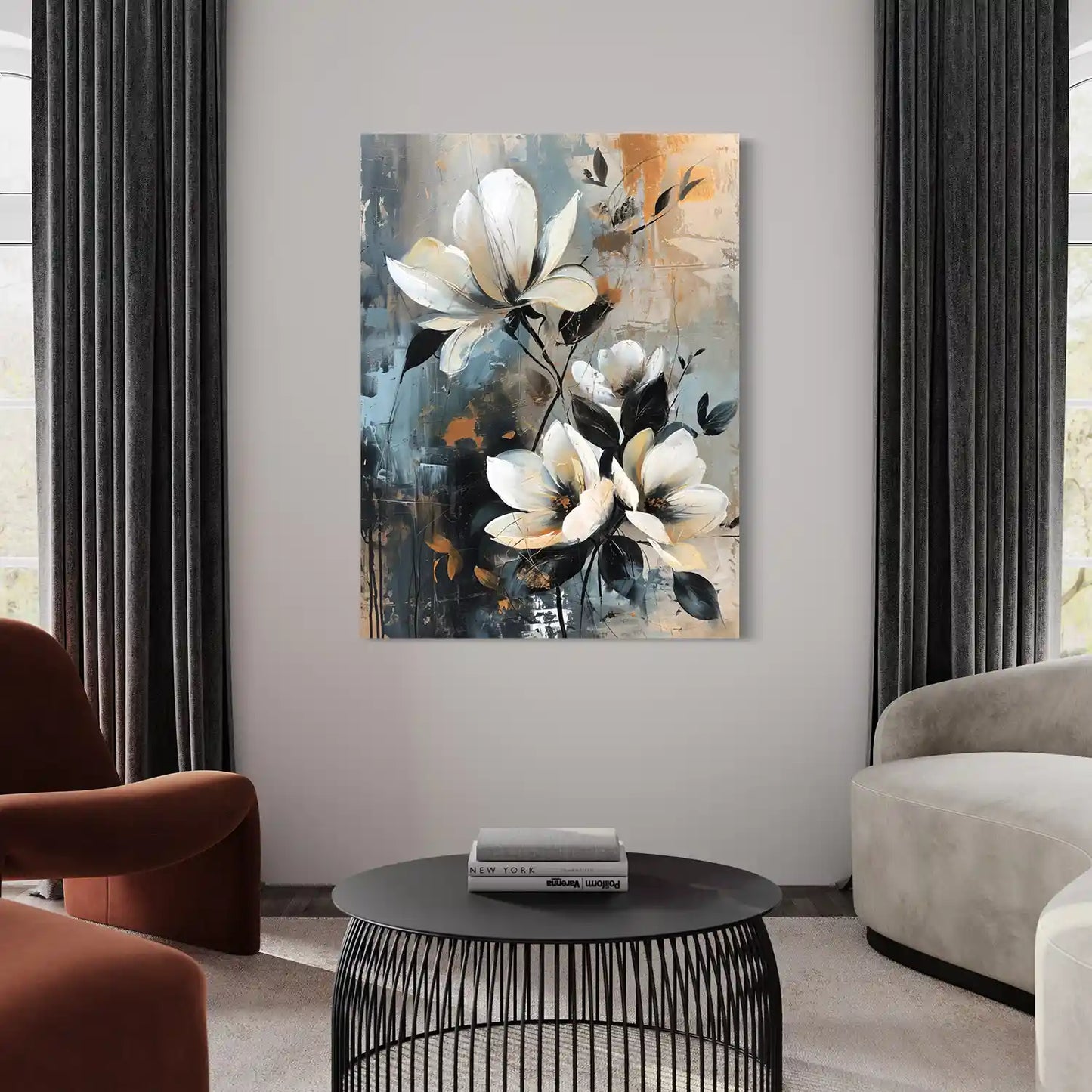 White Lotus Flowers - Acrylglas